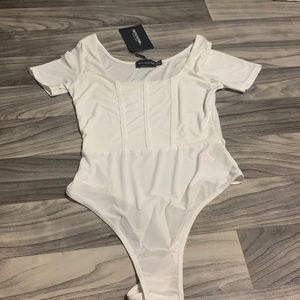 White corset bodysuit